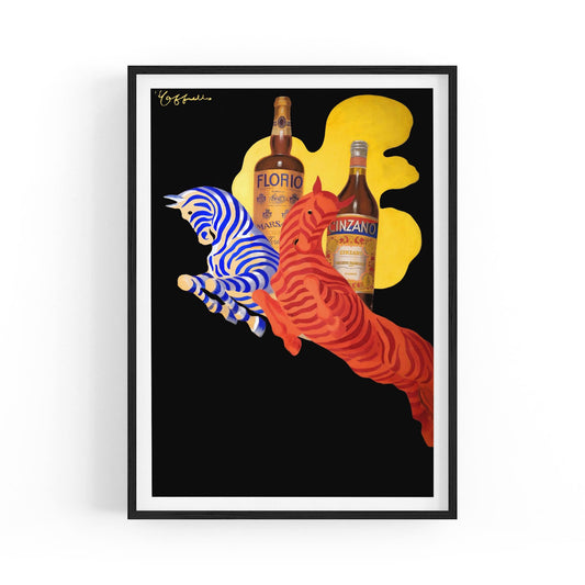 Cinzano - Leaping Horses by Leonetto Cappiello | Framed Vintage Poster