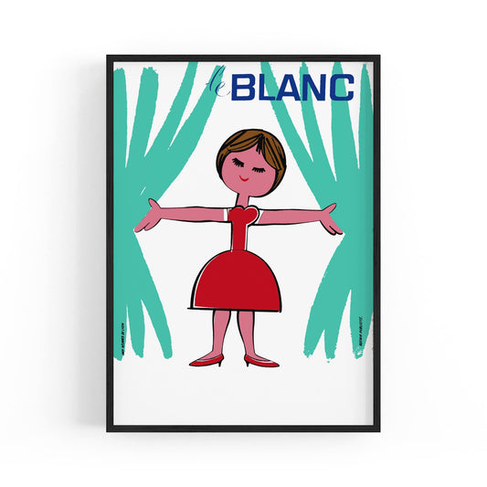 White Linen "Le Blanc" French | Framed Vintage Poster