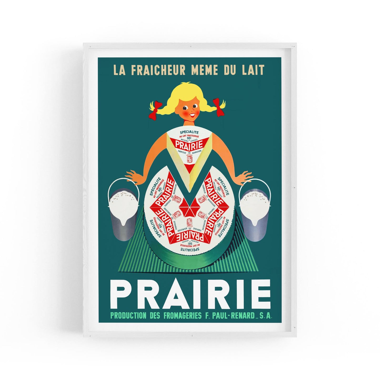 Prairie Dairy | Framed Vintage Food Poster