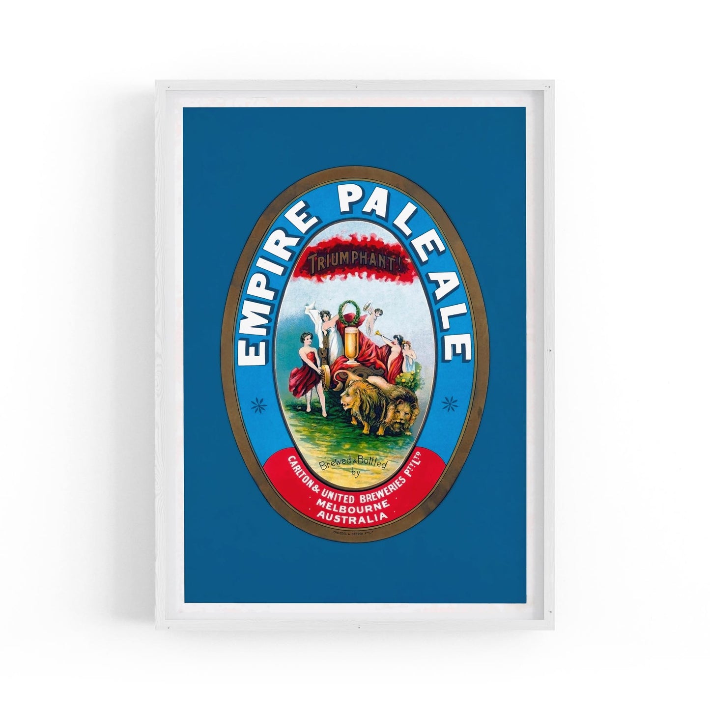 Empire Pale Ale, Melbourne Australia | Framed Vintage Beer Poster