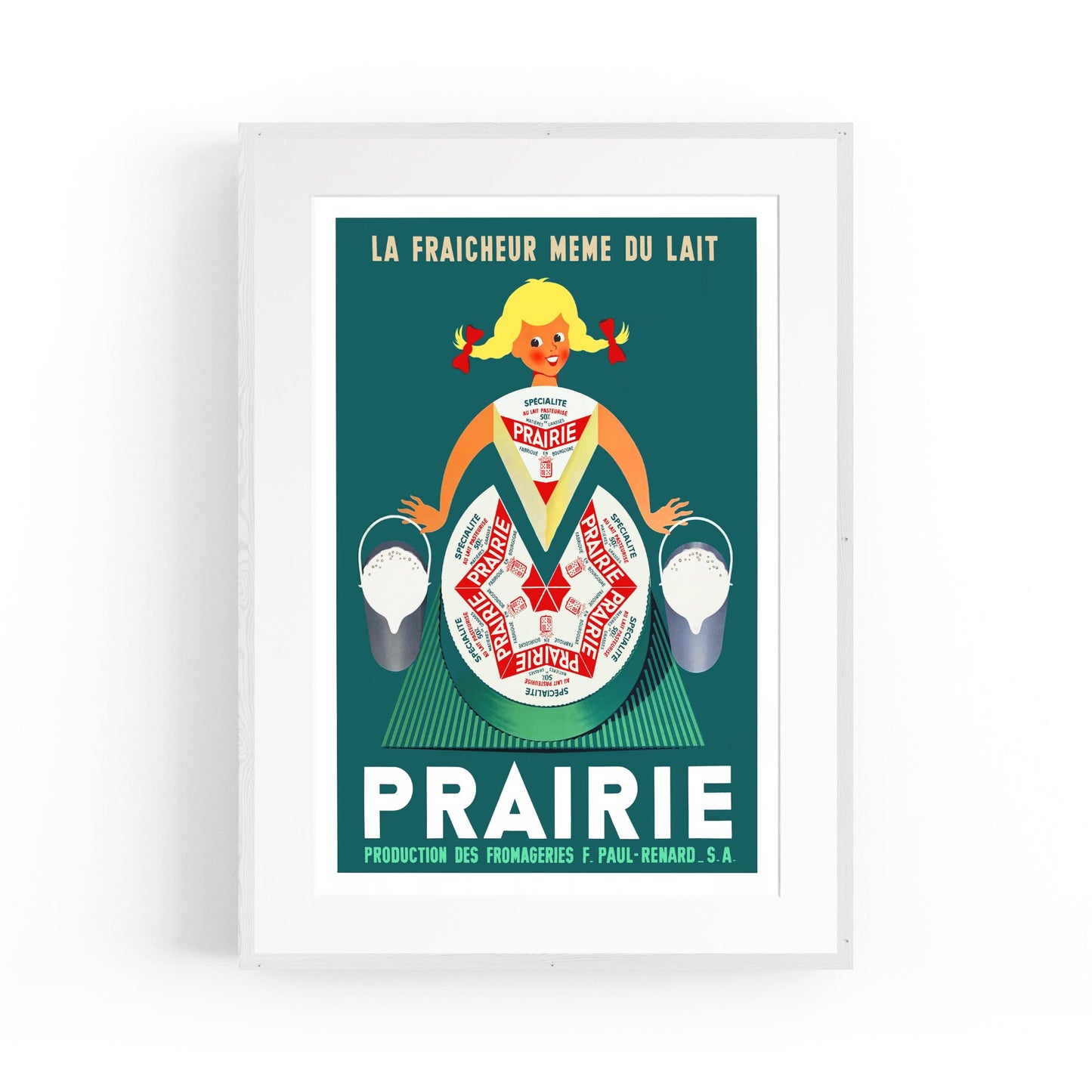Prairie Dairy | Framed Vintage Food Poster