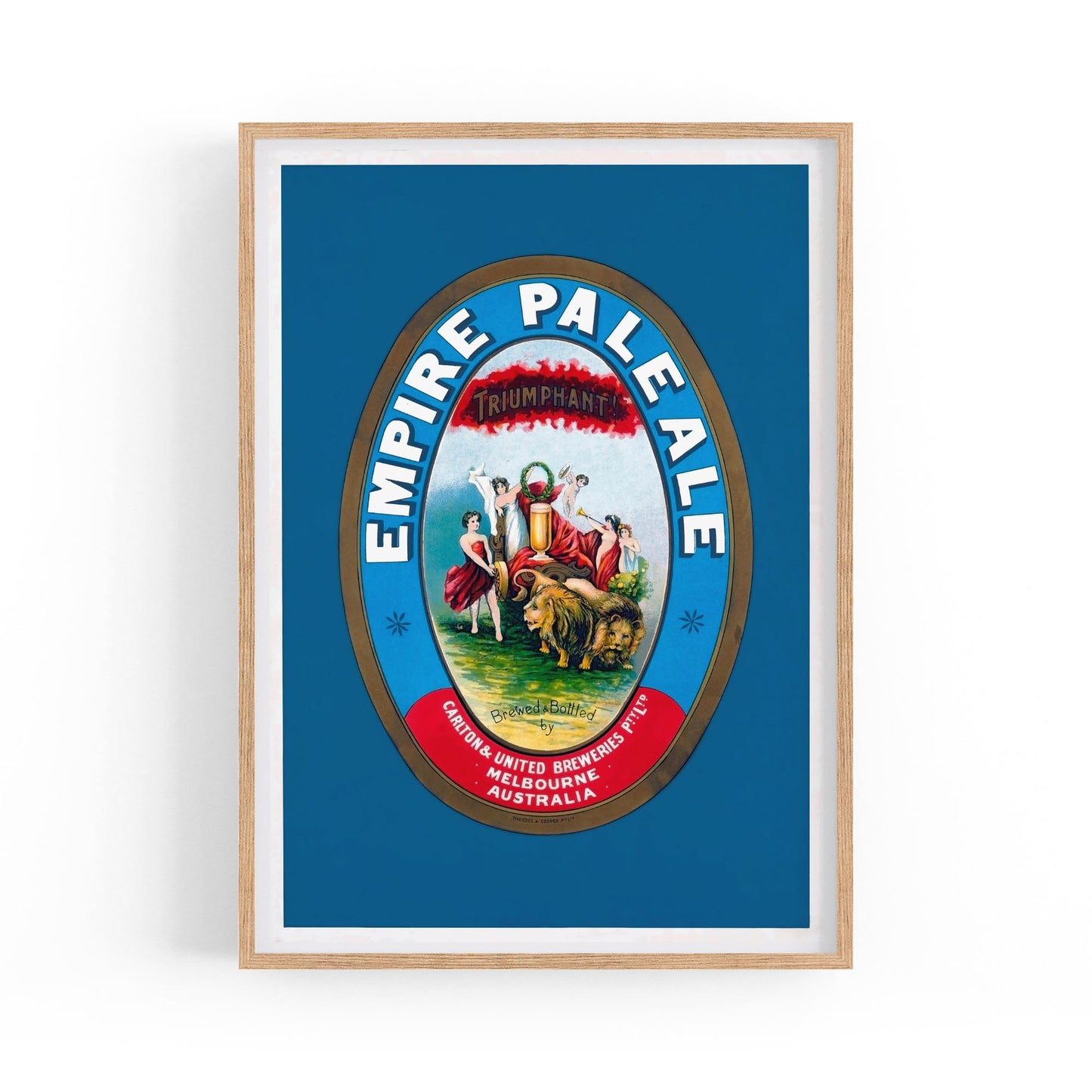 Empire Pale Ale, Melbourne Australia | Framed Vintage Beer Poster