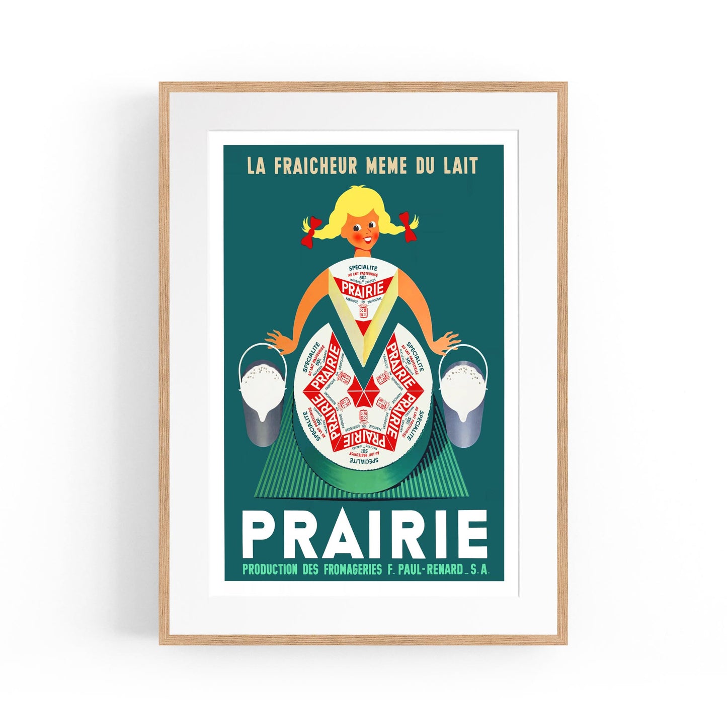 Prairie Dairy | Framed Vintage Food Poster