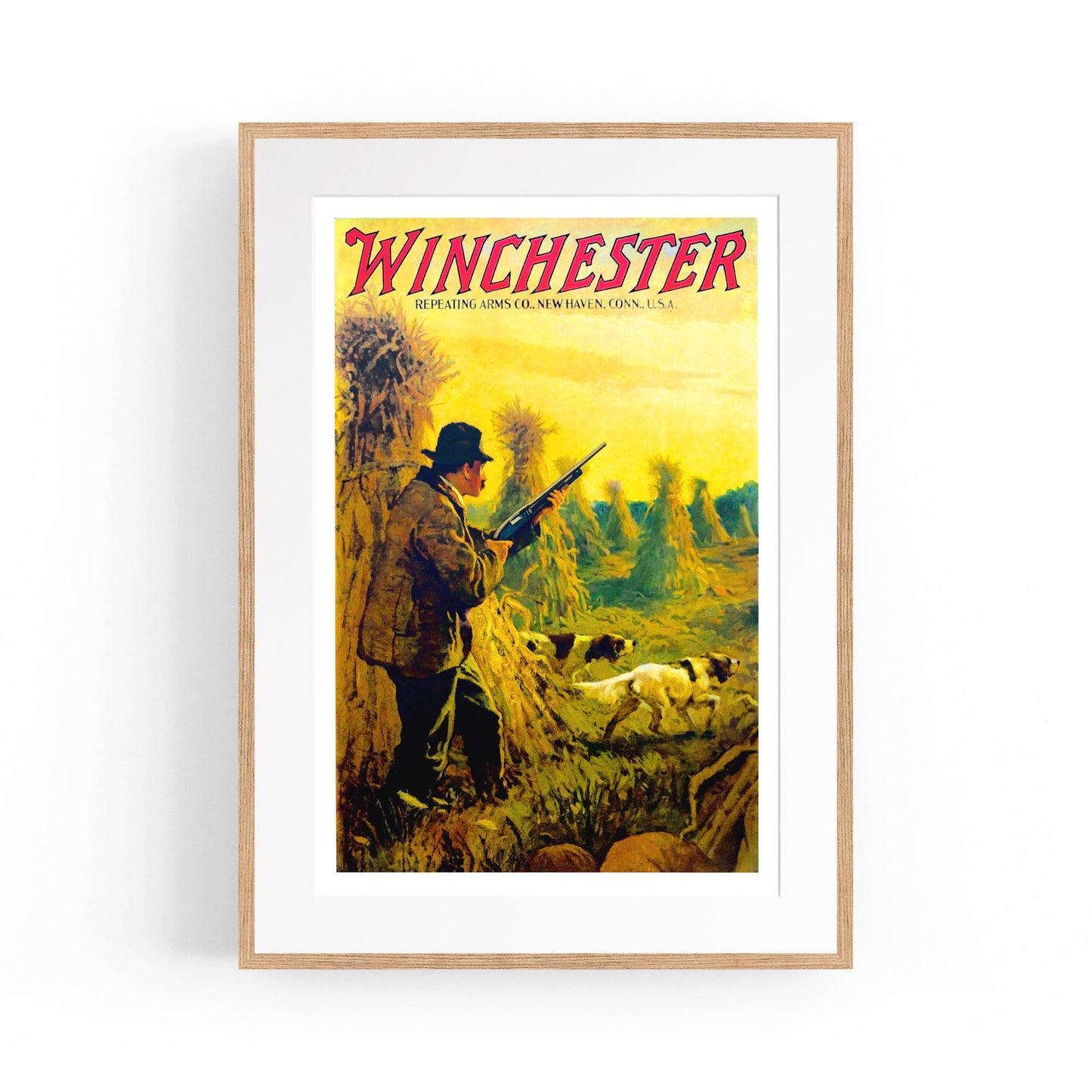 Winchester Firearms & Hunting | Framed Vintage Poster