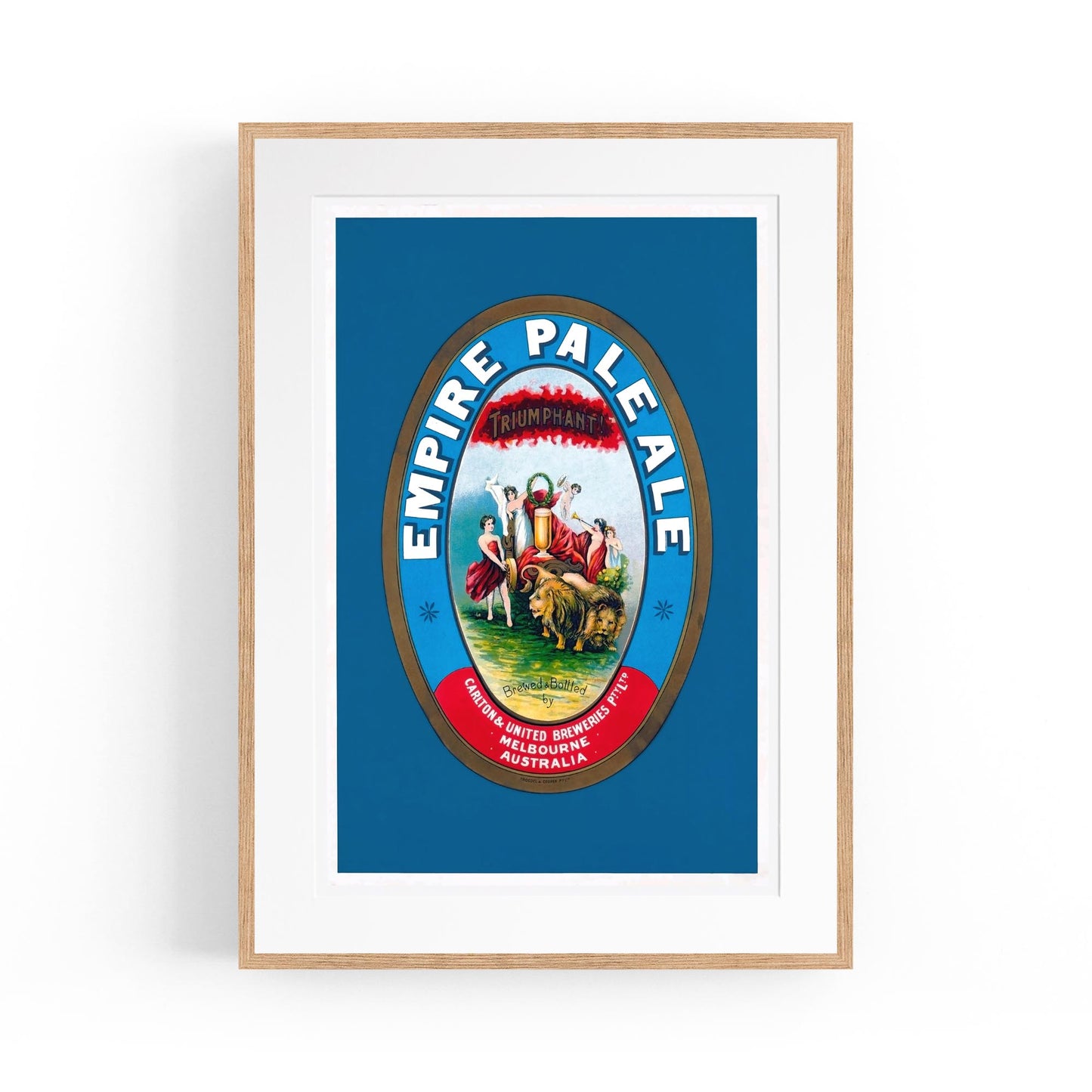 Empire Pale Ale, Melbourne Australia | Framed Vintage Beer Poster