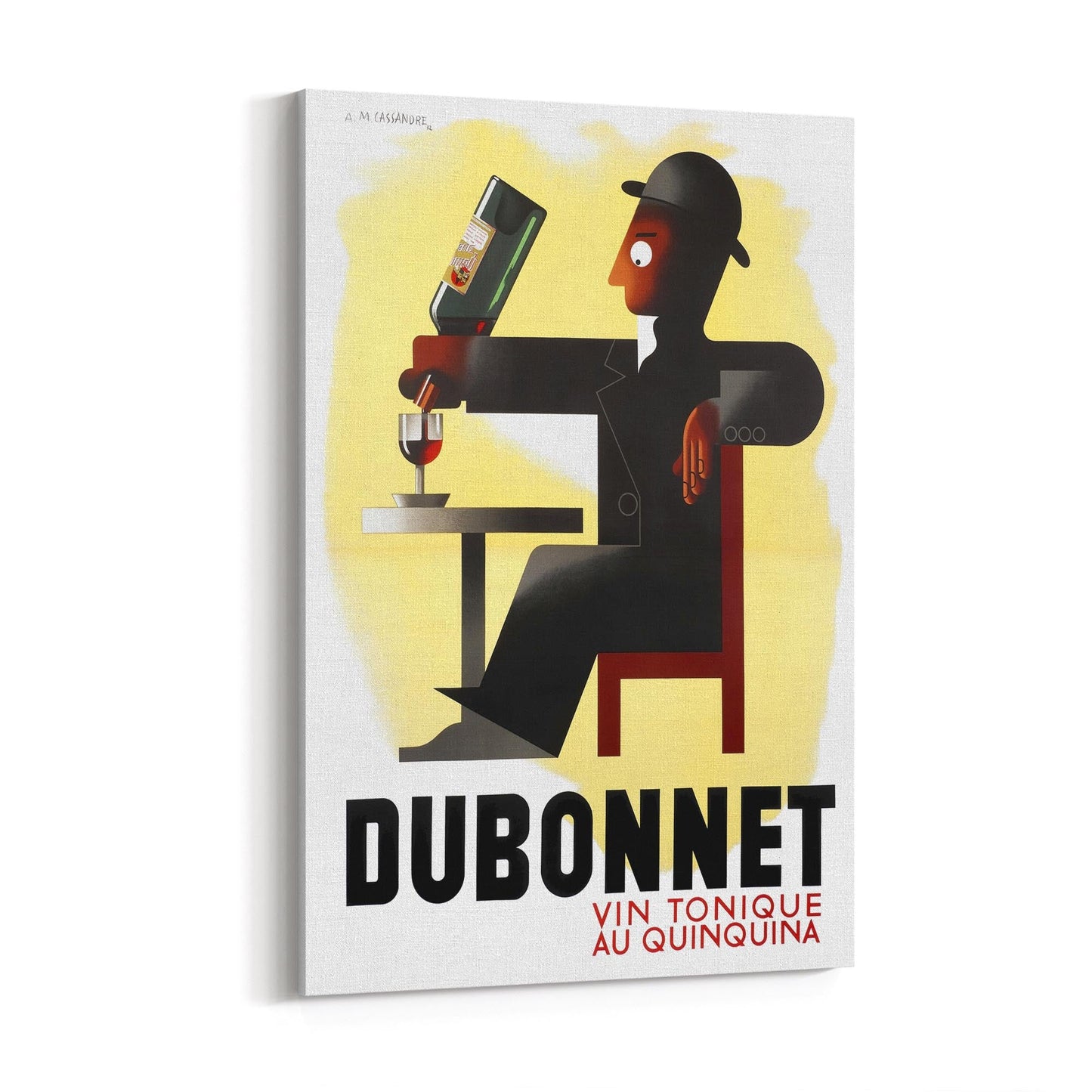 Dubonnet by A.M. Cassandre | Framed Canvas Vintage Advertisement