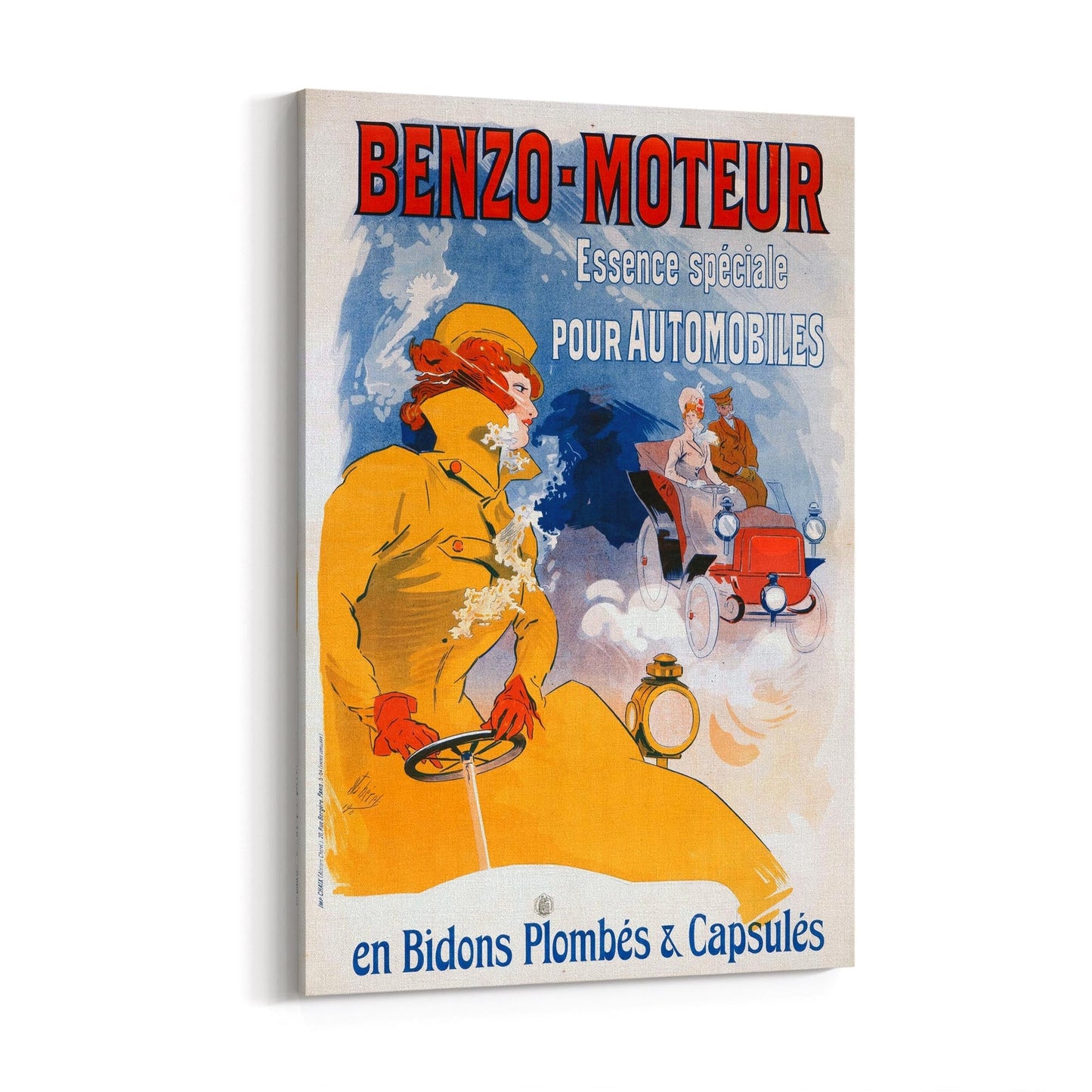 Benzo-Moteur French Car | Framed Canvas Vintage Advertisement