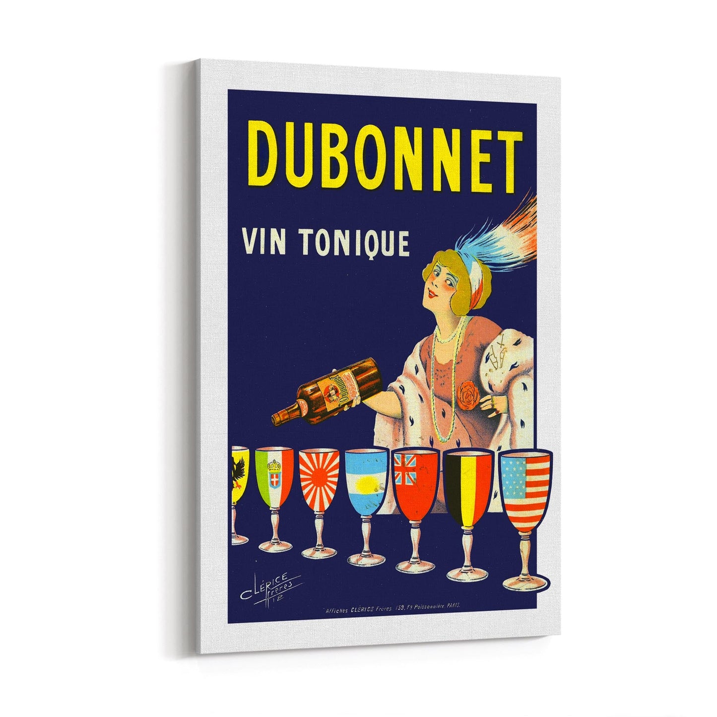 Dubonnet Aperitif #1 | Framed Canvas Vintage Advertisement