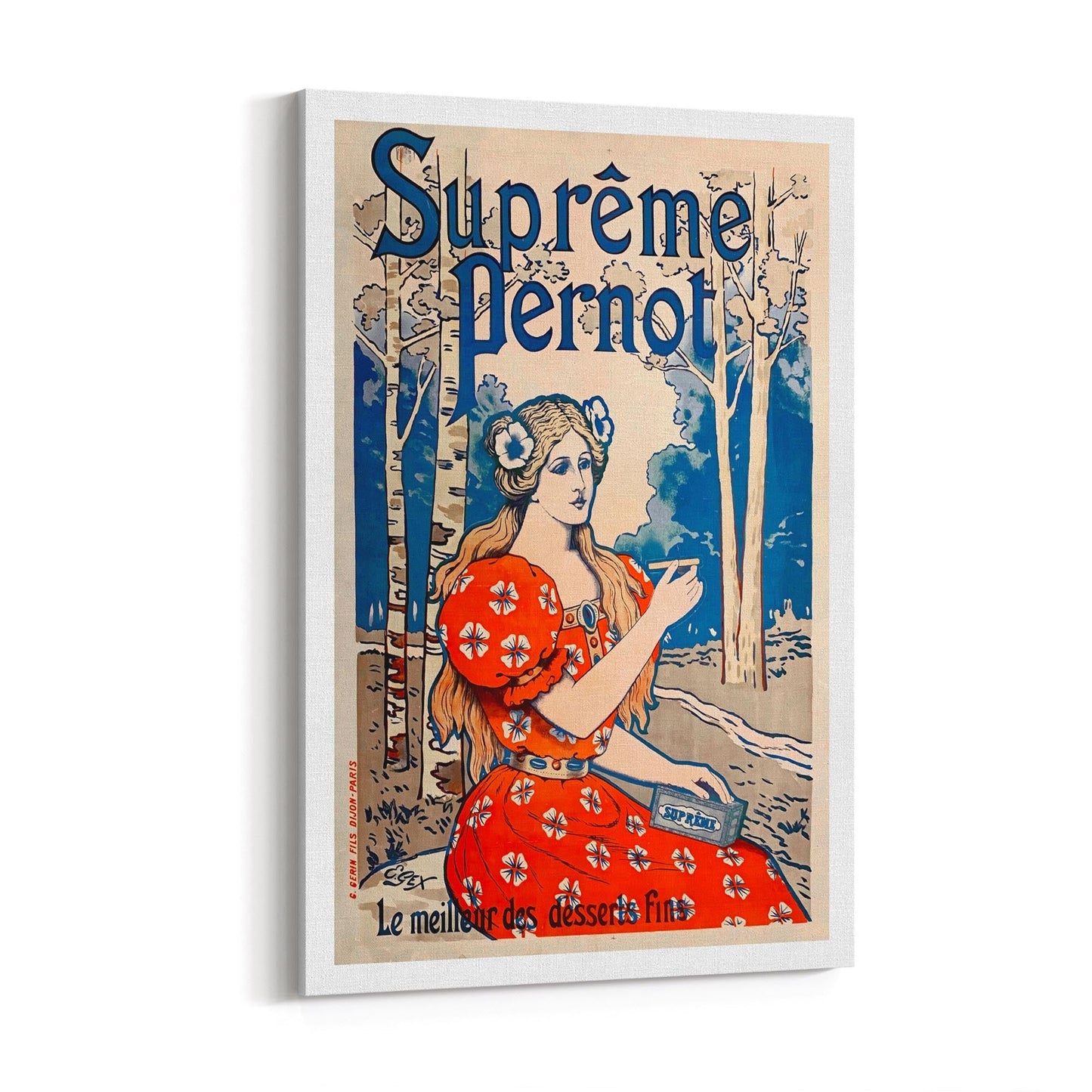 Supreme Pernot | Framed Canvas French Vintage Advertisement
