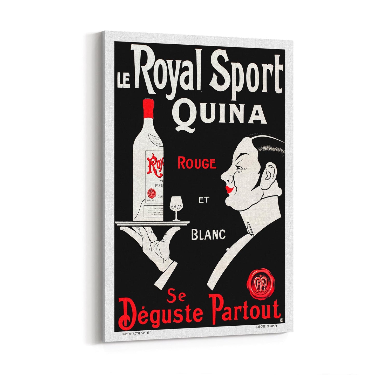 Le Royal Sport Quina Drinks | Framed Canvas Vintage Advertisement