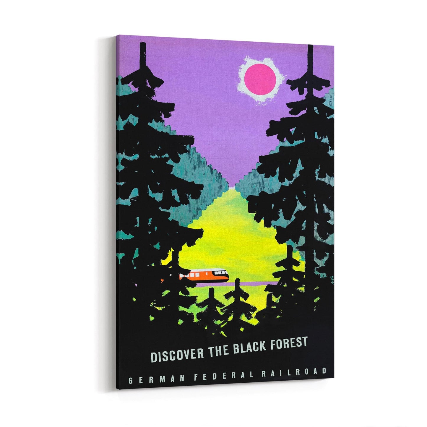 The Black Forest, Germany | Framed Canvas Vintage Travel Advertisement