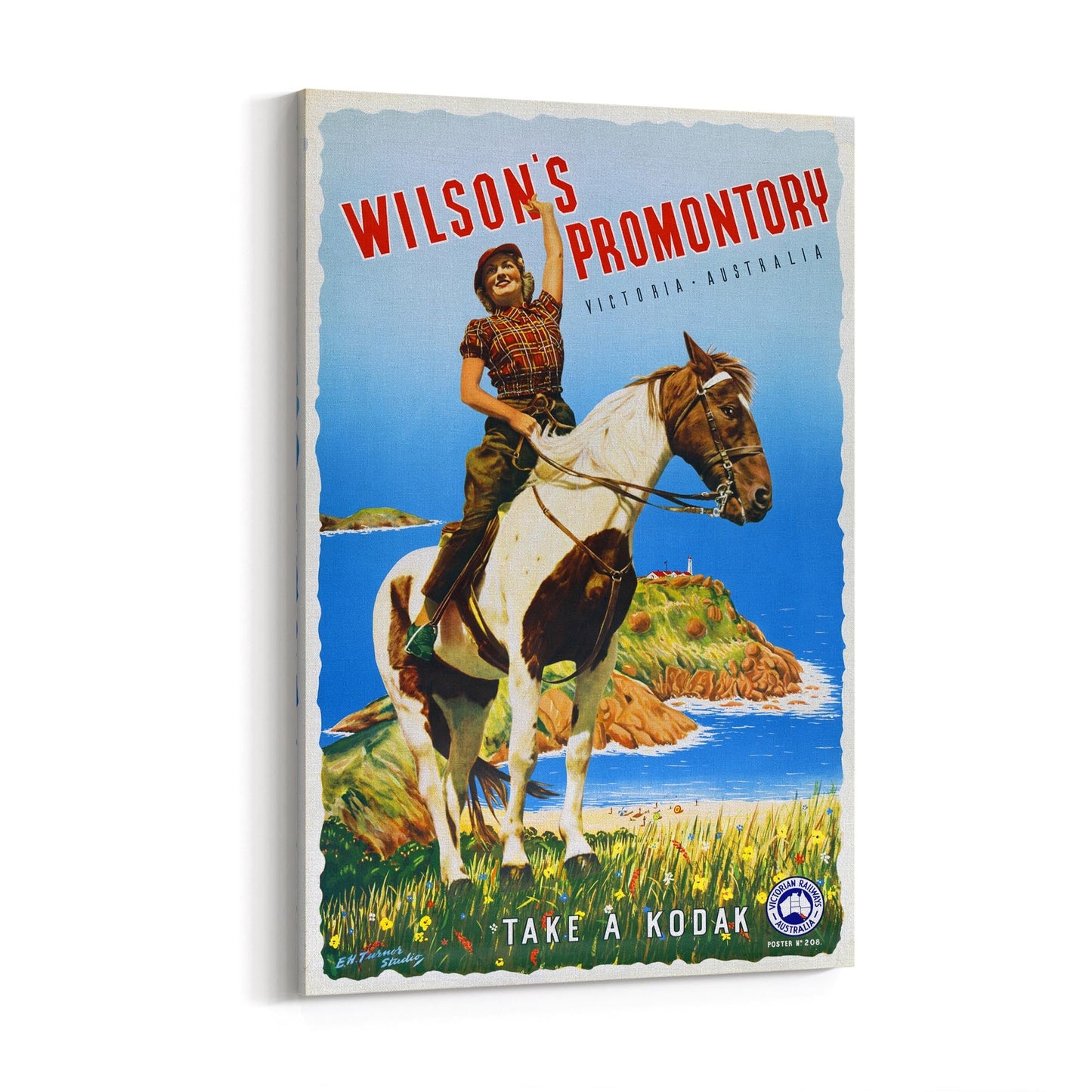 Wilson's Promontory, Victoria Australia "Take a Kodak"| Framed Canvas Vintage Advertisement