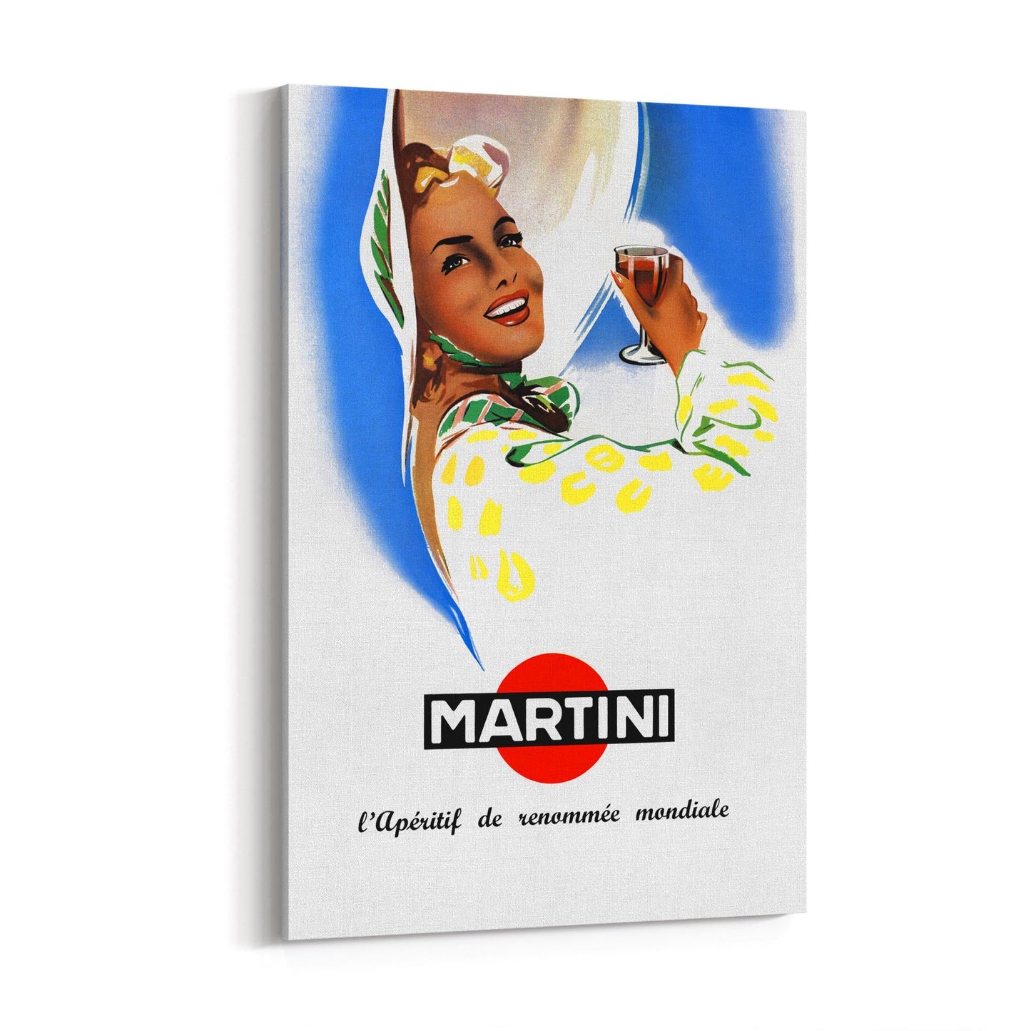 Martini | Framed Canvas Vintage Drinks Advertisement