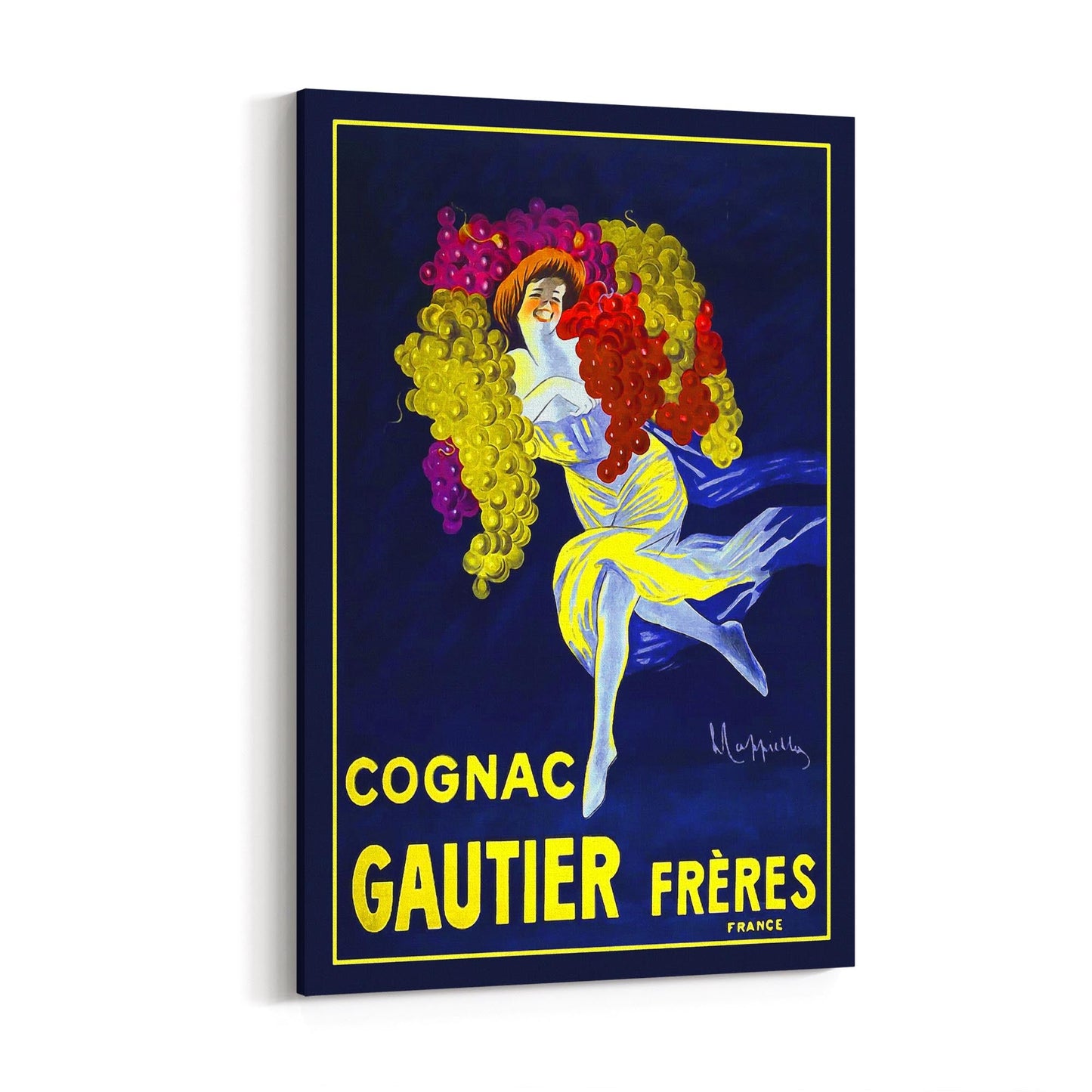 Gautier Freres Cognac by Leonetto Cappiello | Framed Canvas Vintage Advertisement