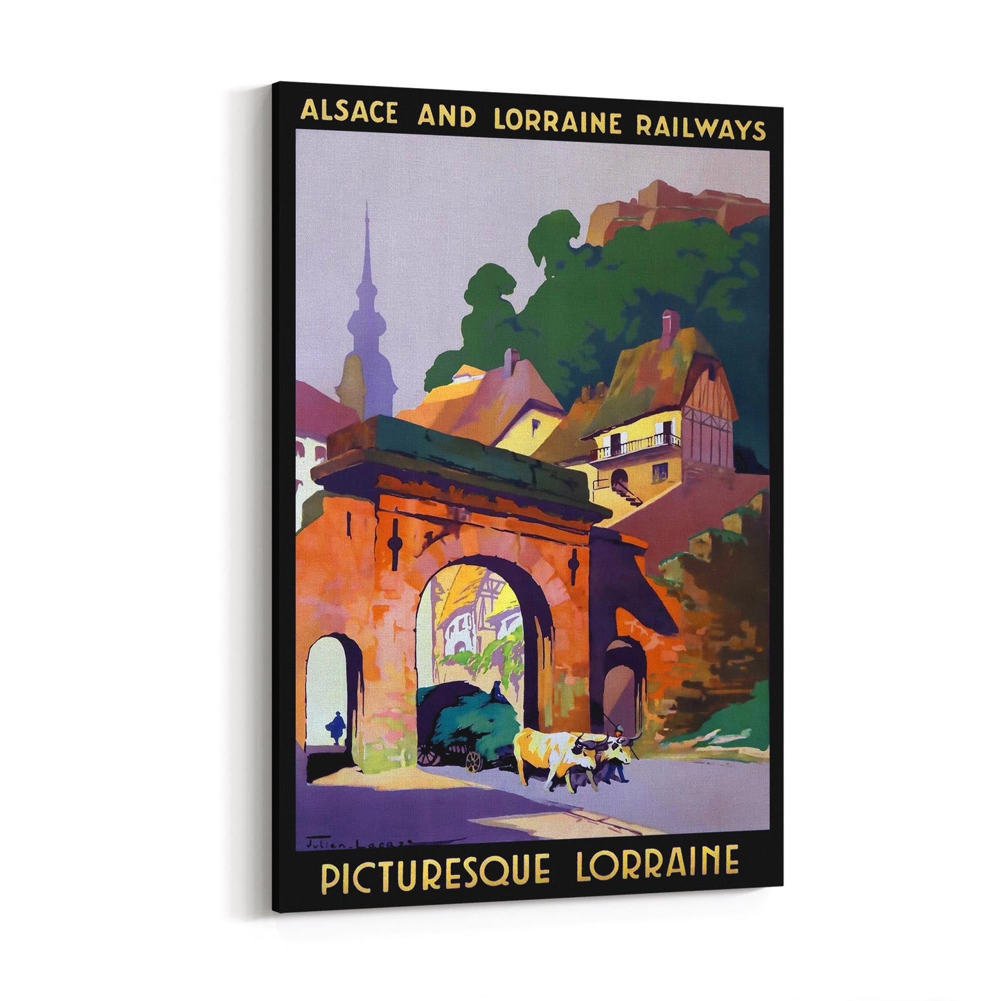 Alsace and Lorraine Railways "Picturesque Lorraine" | Framed Canvas Vintage Travel Advertisement
