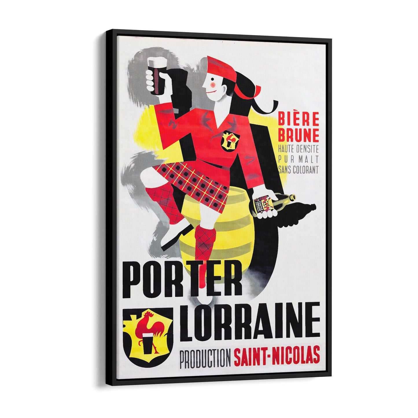 Porter Lorraine Beer | Framed Canvas Vintage Advertisement