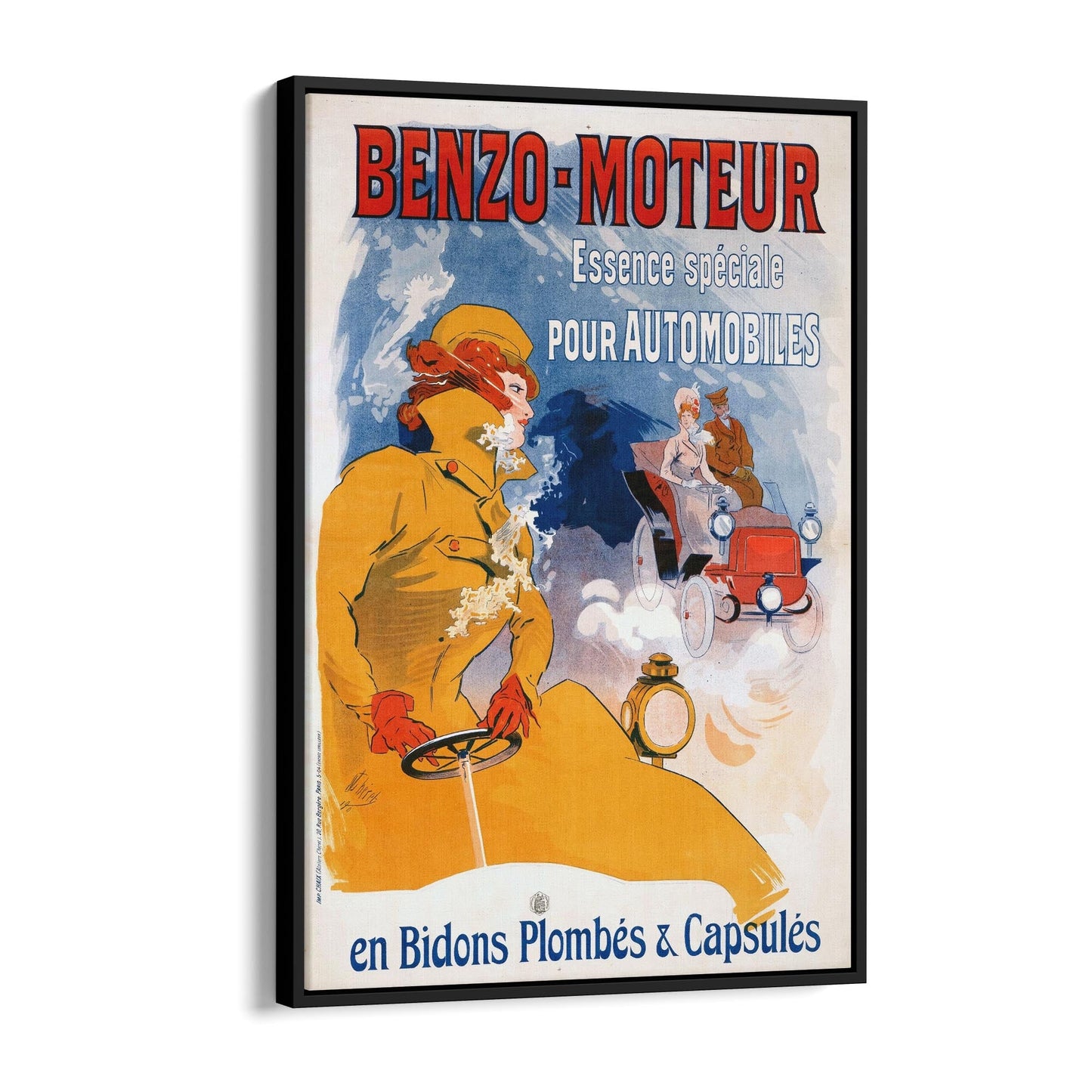 Benzo-Moteur French Car | Framed Canvas Vintage Advertisement