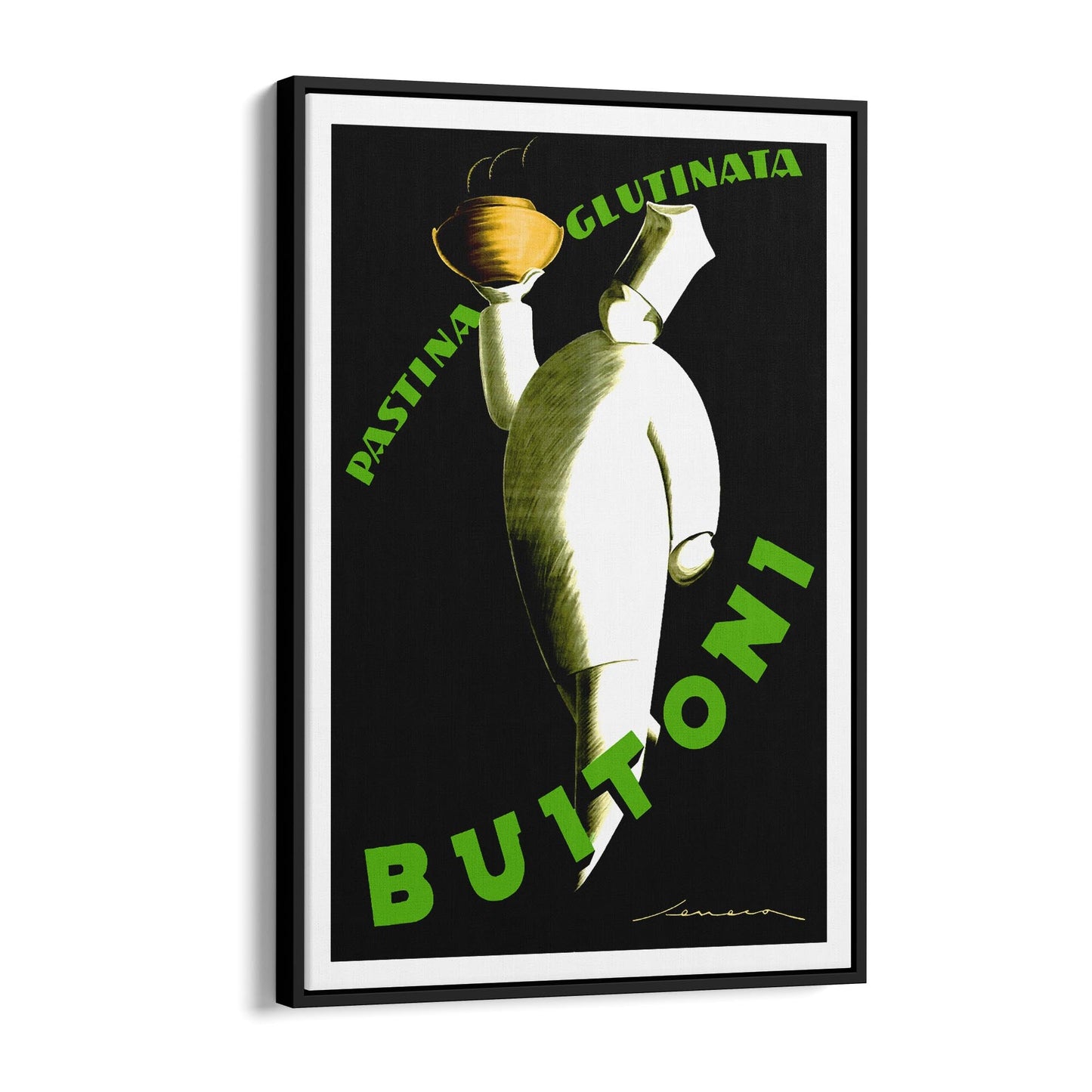 Buitoni Pasta by Federico Seneca Italian Food | Framed Canvas Vintage Advertisement