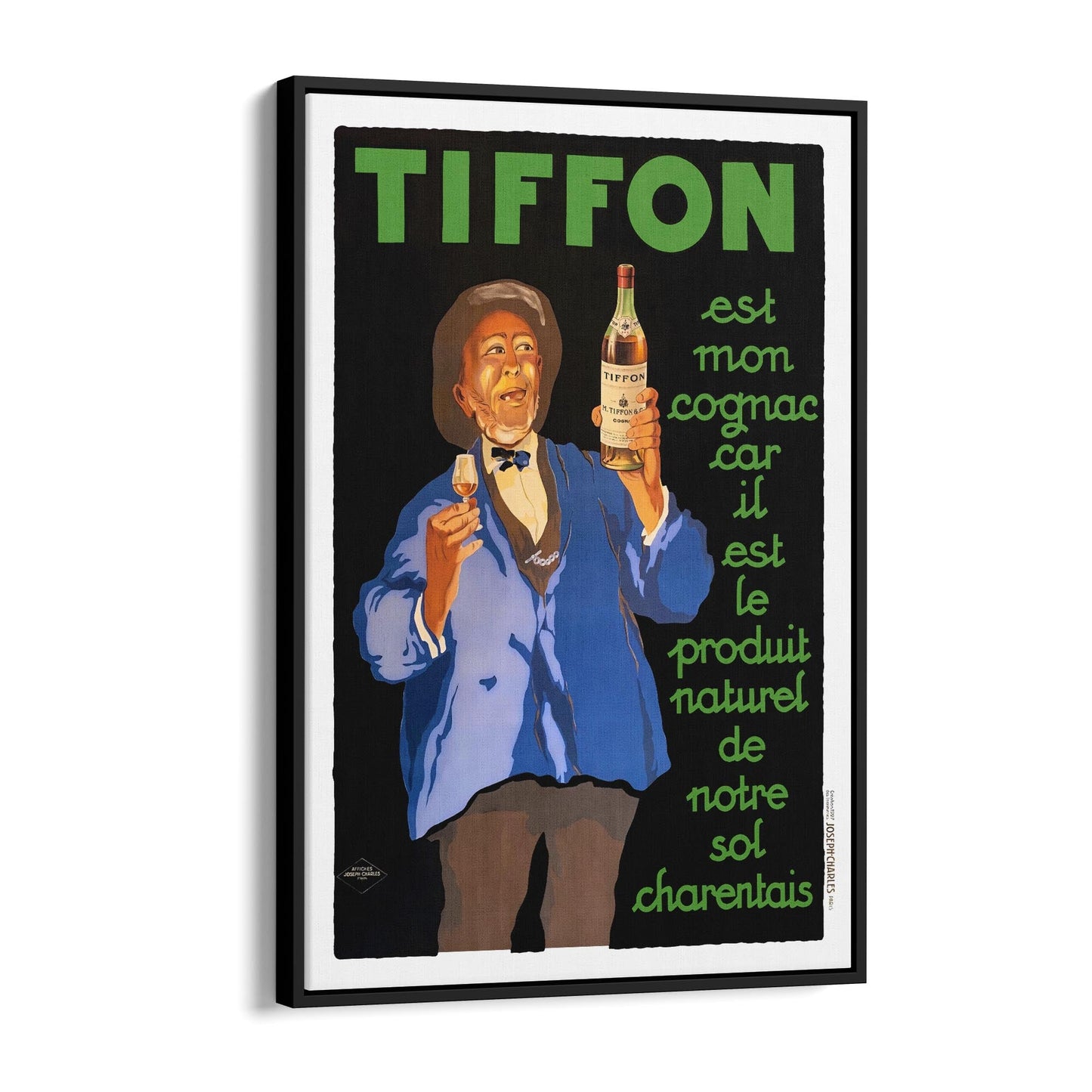 Tiffon Cognac | Framed Canvas French Vintage Advertisement