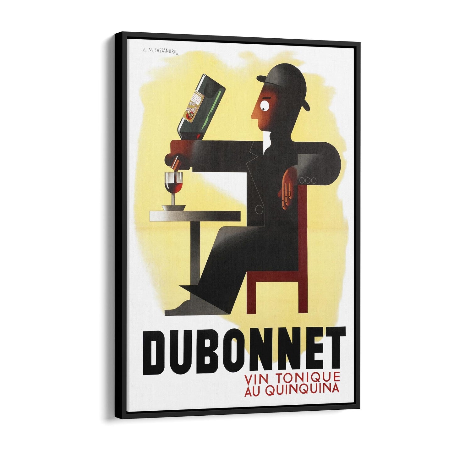 Dubonnet by A.M. Cassandre | Framed Canvas Vintage Advertisement