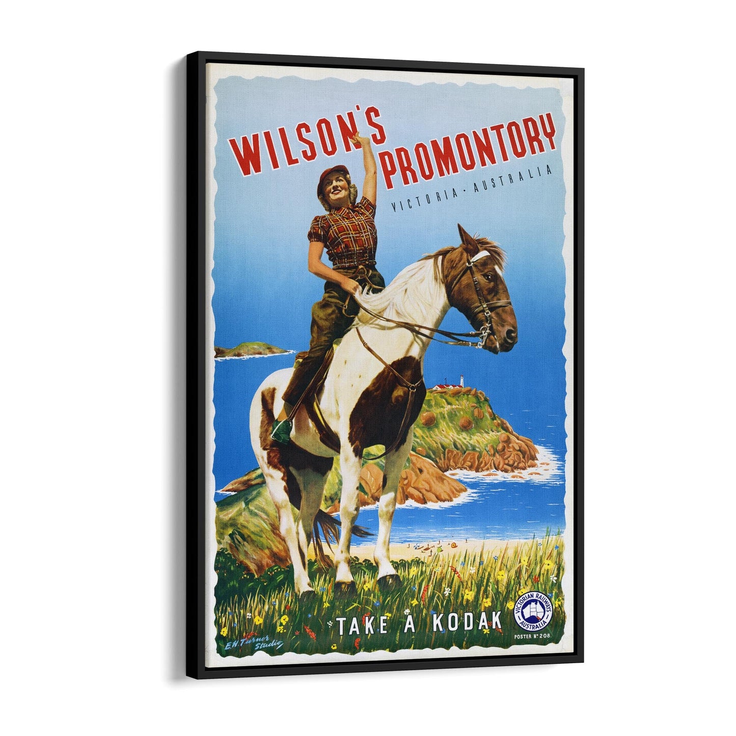 Wilson's Promontory, Victoria Australia "Take a Kodak"| Framed Canvas Vintage Advertisement