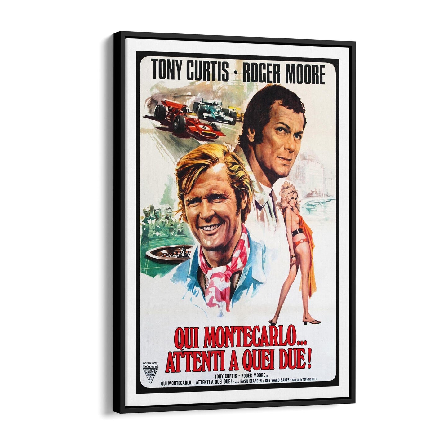Mission: Monte Carlo Italian Movie | Framed Canvas Vintage Advertisement