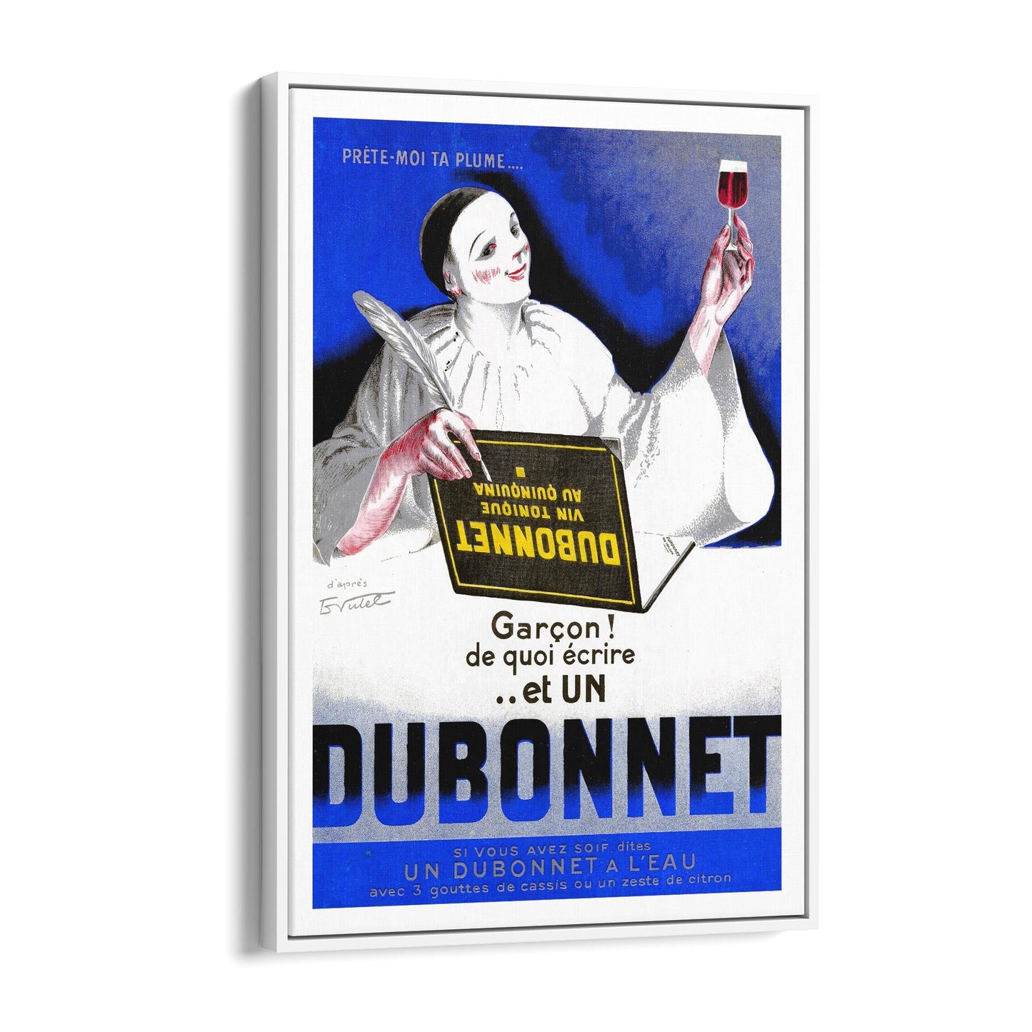 Dubonnet Aperitif by Carl Viertel | Framed Canvas Vintage Advertisement