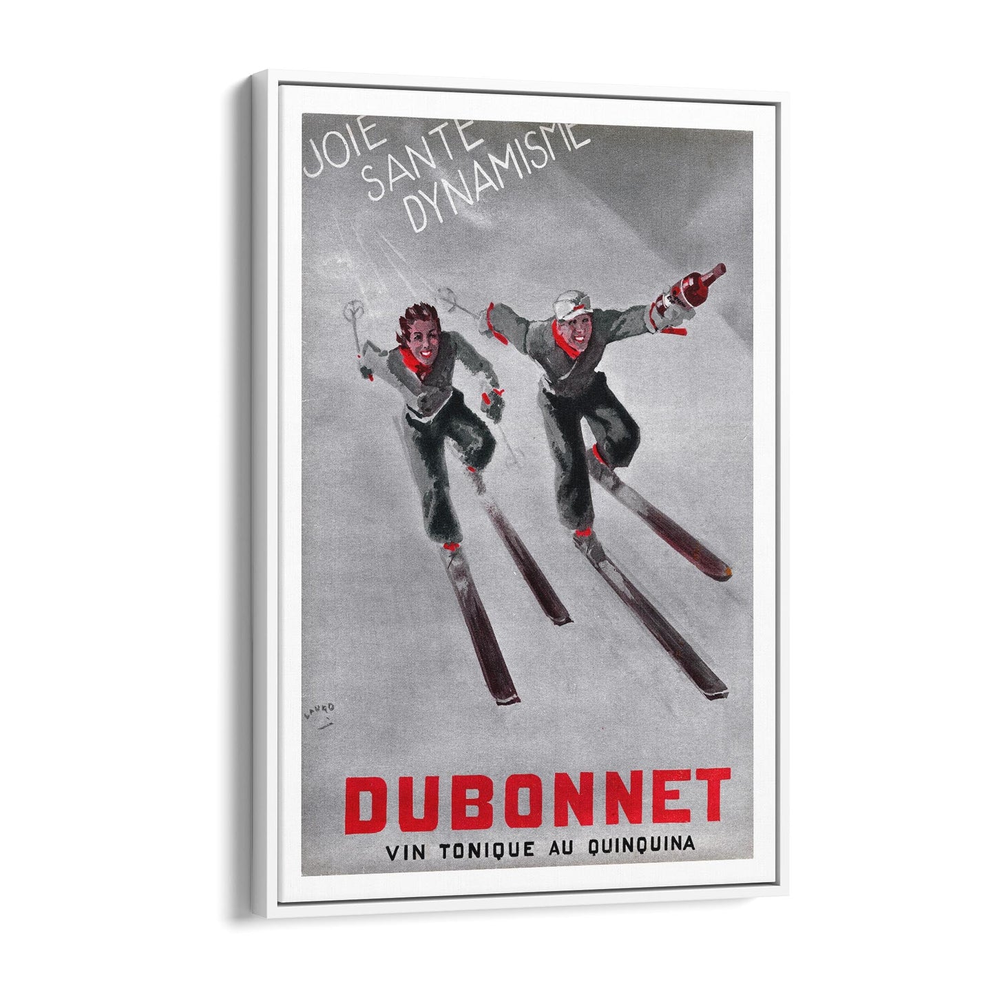 Dubonnet Aperitif by Maurice Lauro | Framed Canvas Vintage Advertisement