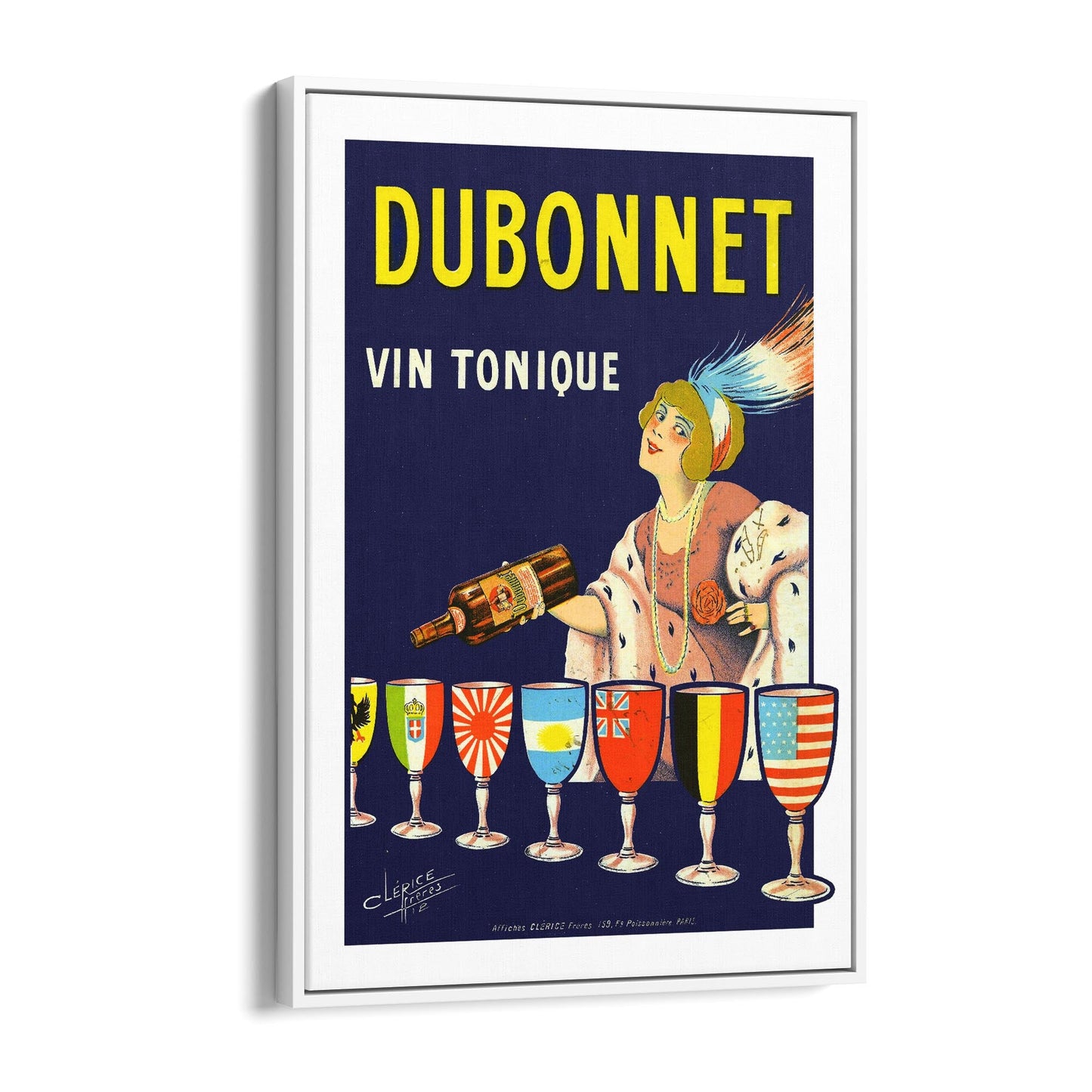 Dubonnet Aperitif #1 | Framed Canvas Vintage Advertisement