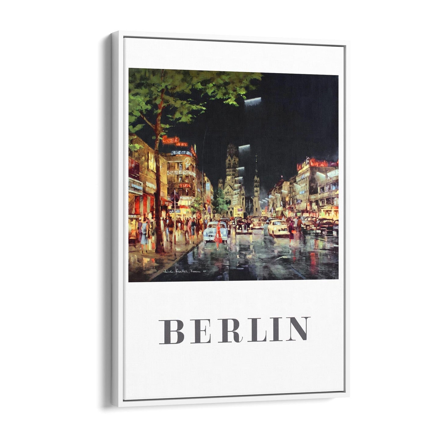 Berlin, Germany by Reinhard Bartsch | Framed Canvas Vintage Travel Advertisement