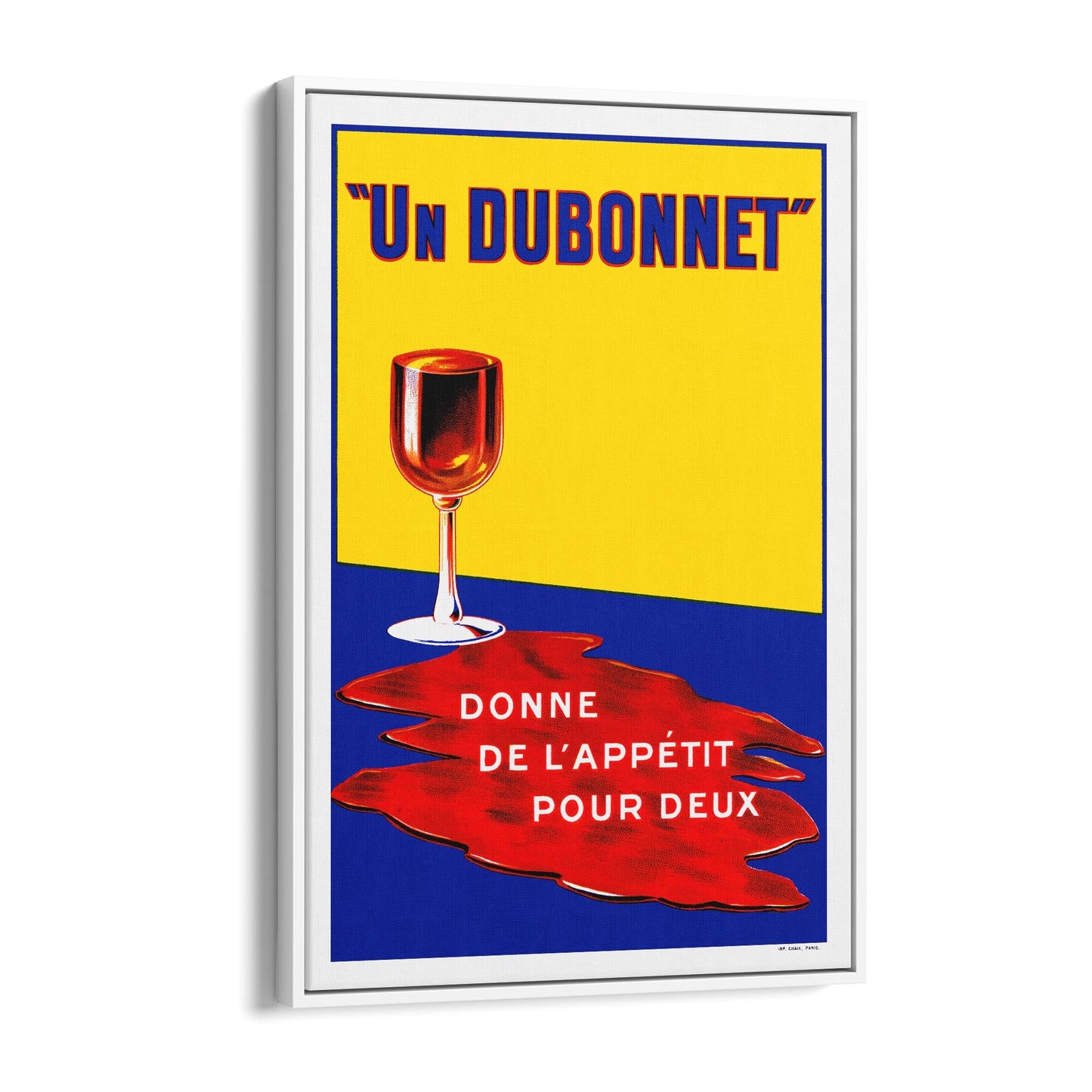 Dubonnet Aperitif #2 | Framed Canvas Vintage Advertisement