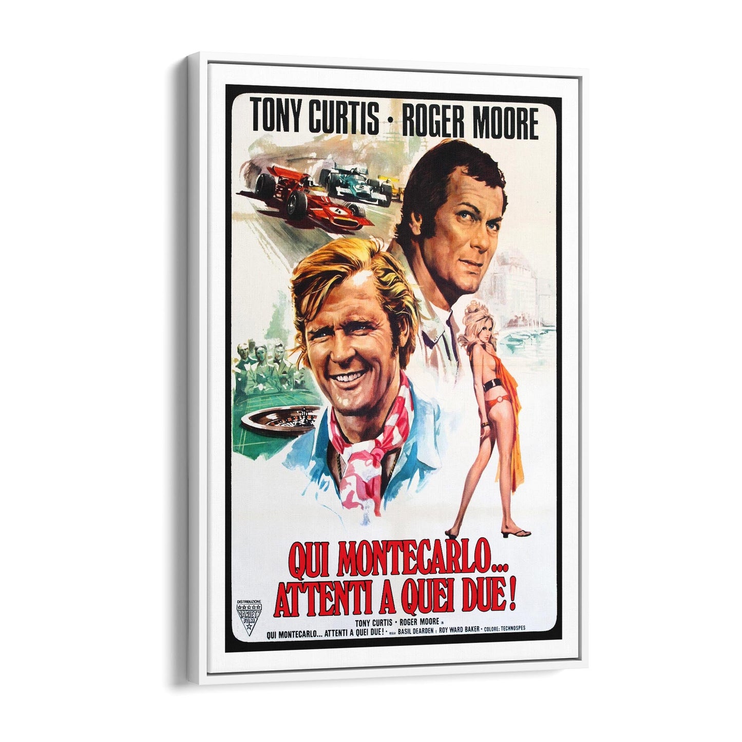 Mission: Monte Carlo Italian Movie | Framed Canvas Vintage Advertisement