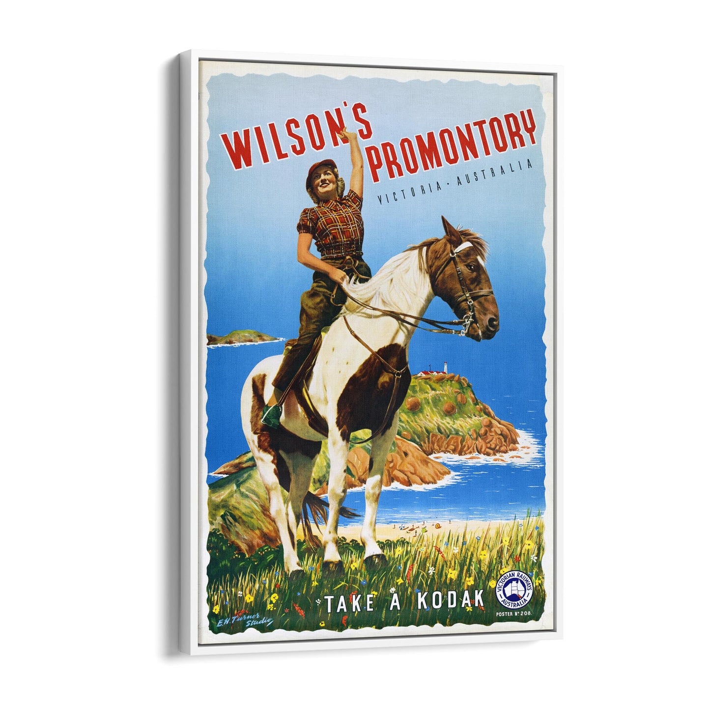 Wilson's Promontory, Victoria Australia "Take a Kodak"| Framed Canvas Vintage Advertisement