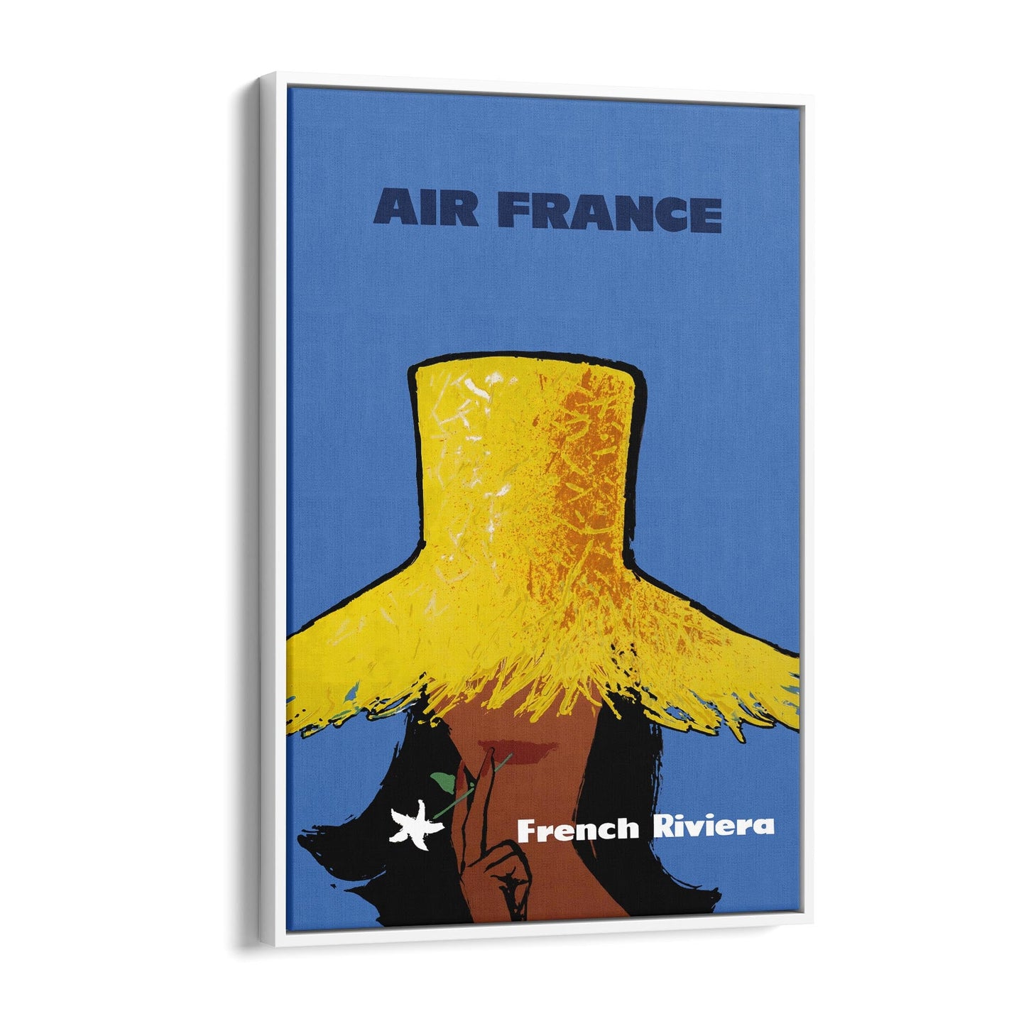 Air France "French Riviera" | Framed Canvas Vintage Travel Advertisement
