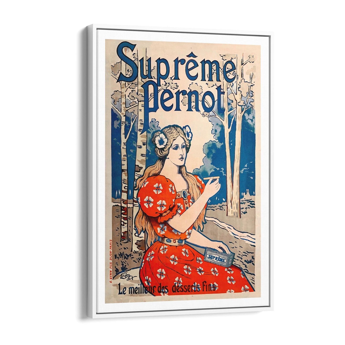 Supreme Pernot | Framed Canvas French Vintage Advertisement