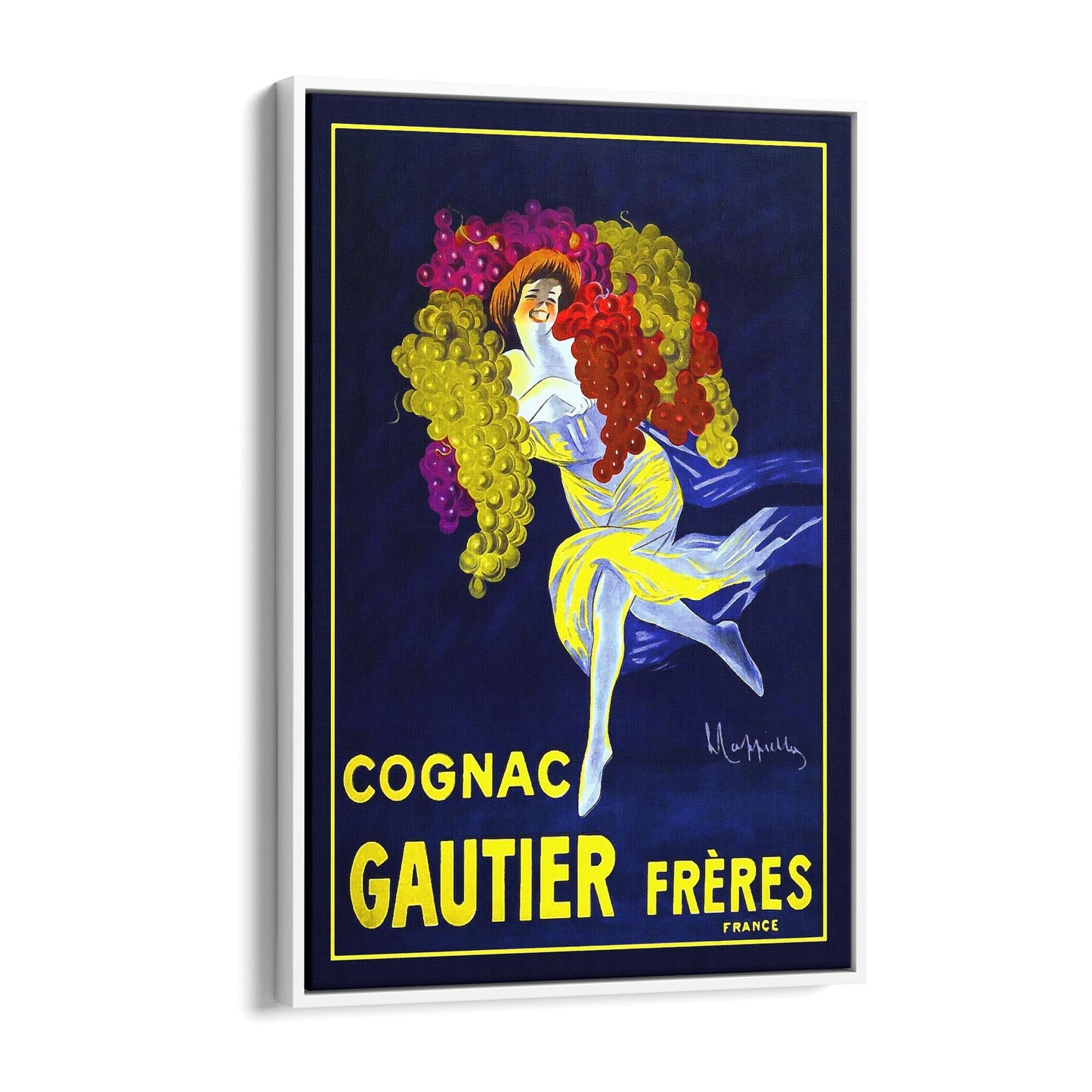 Gautier Freres Cognac by Leonetto Cappiello | Framed Canvas Vintage Advertisement