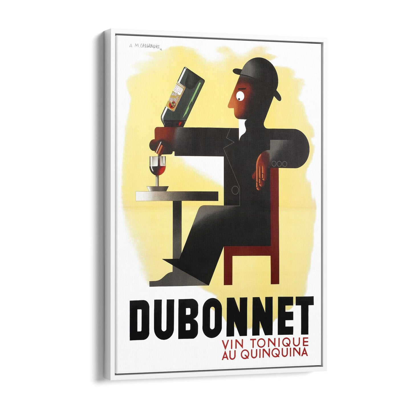 Dubonnet by A.M. Cassandre | Framed Canvas Vintage Advertisement