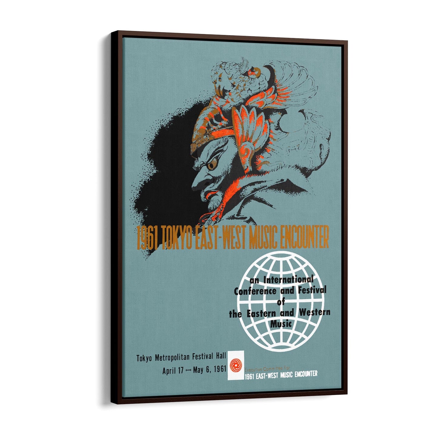 Tokyo, Japan "East-West Music Encounter" | Framed Canvas Vintage Travel Advertisement
