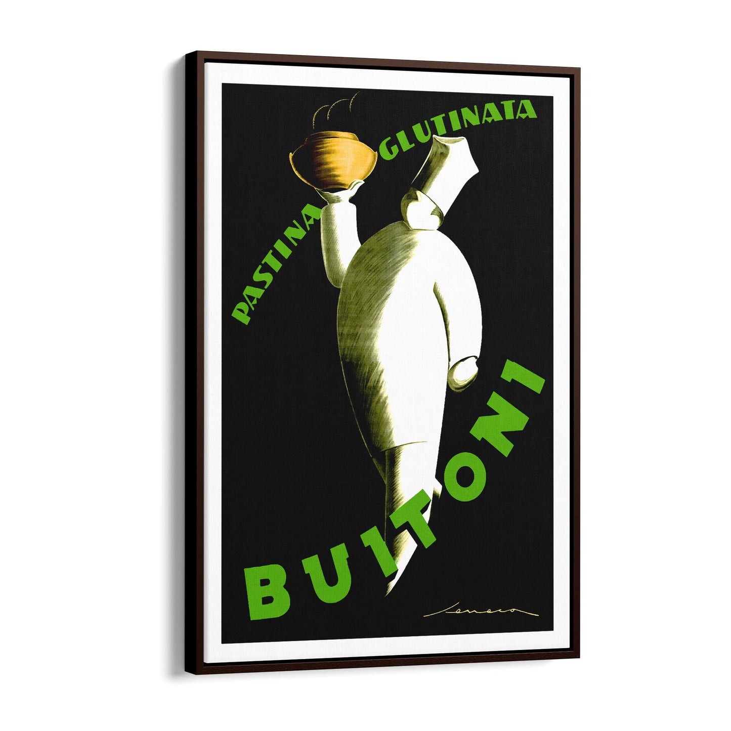 Buitoni Pasta by Federico Seneca Italian Food | Framed Canvas Vintage Advertisement