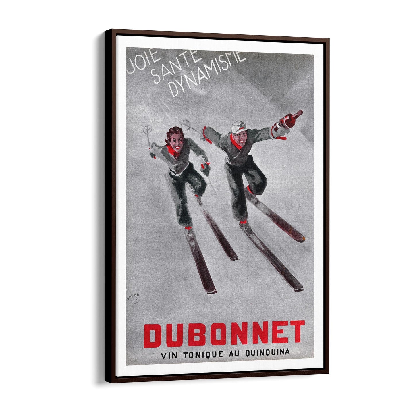 Dubonnet Aperitif by Maurice Lauro | Framed Canvas Vintage Advertisement