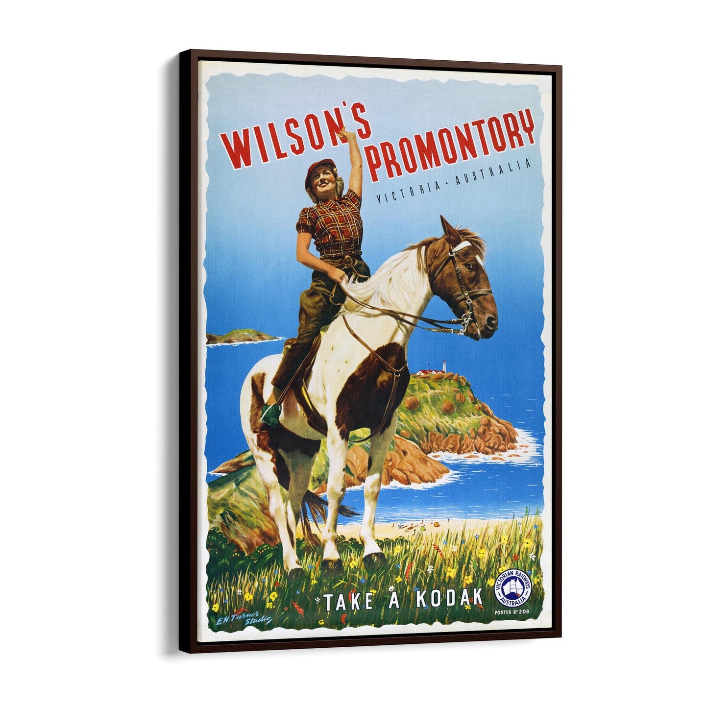 Wilson's Promontory, Victoria Australia "Take a Kodak"| Framed Canvas Vintage Advertisement