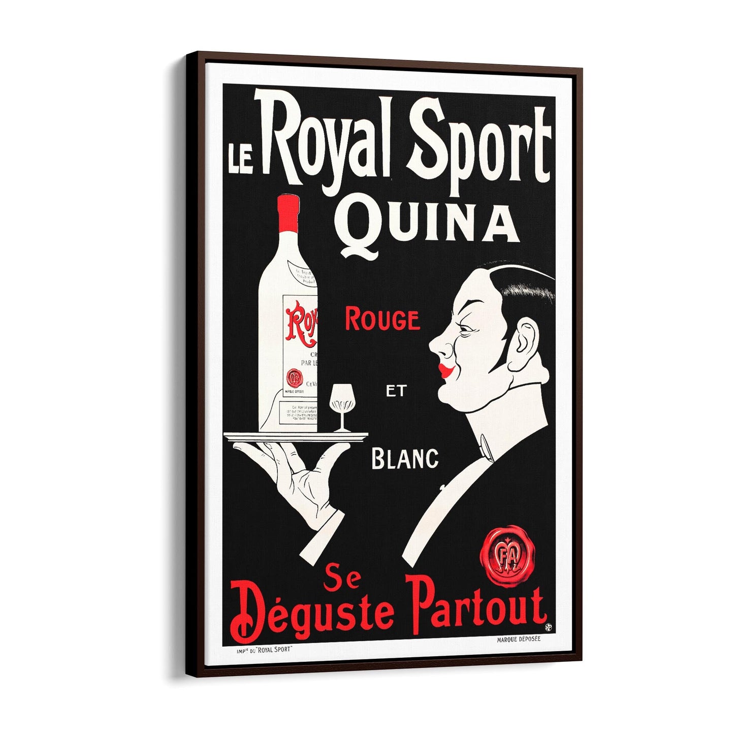 Le Royal Sport Quina Drinks | Framed Canvas Vintage Advertisement