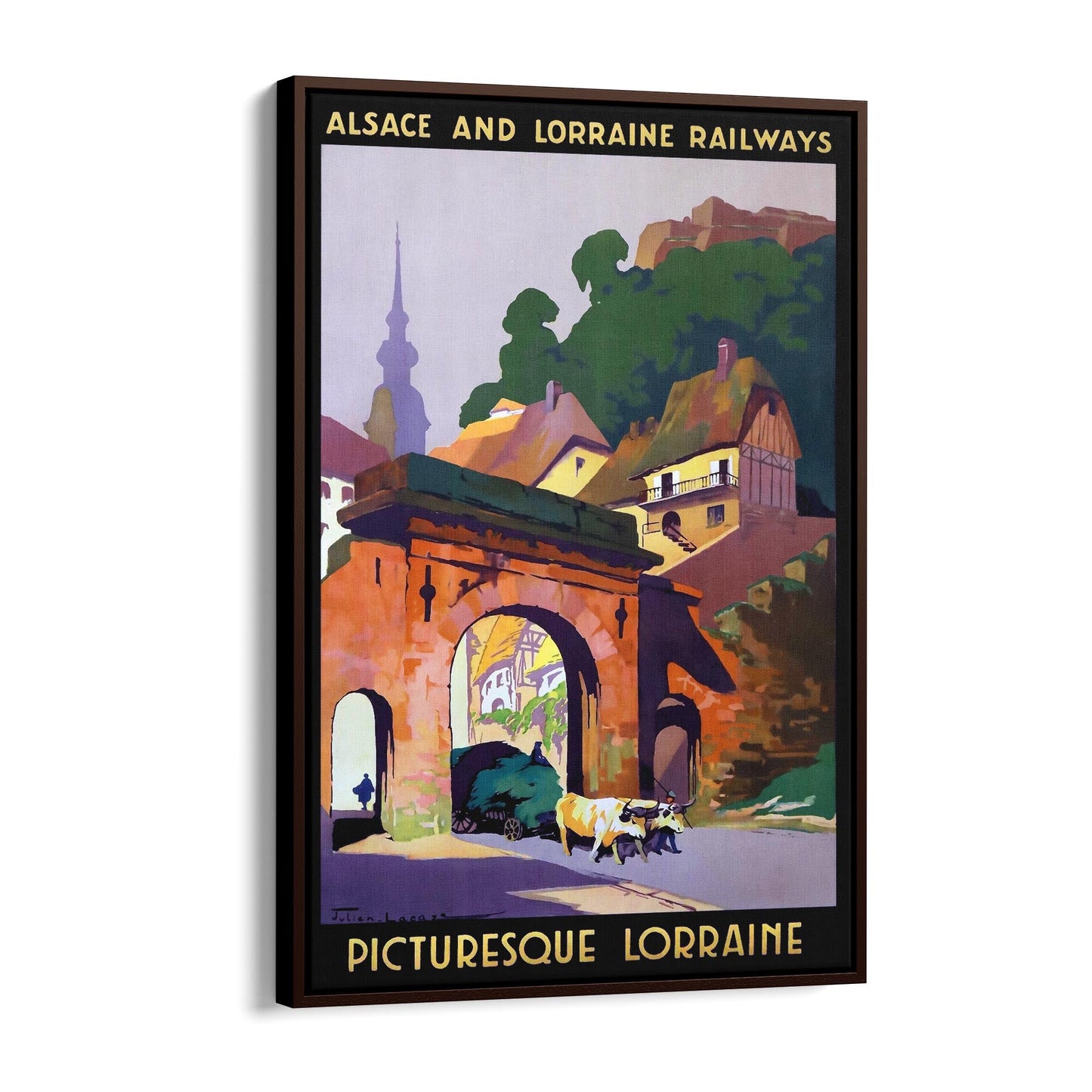 Alsace and Lorraine Railways "Picturesque Lorraine" | Framed Canvas Vintage Travel Advertisement