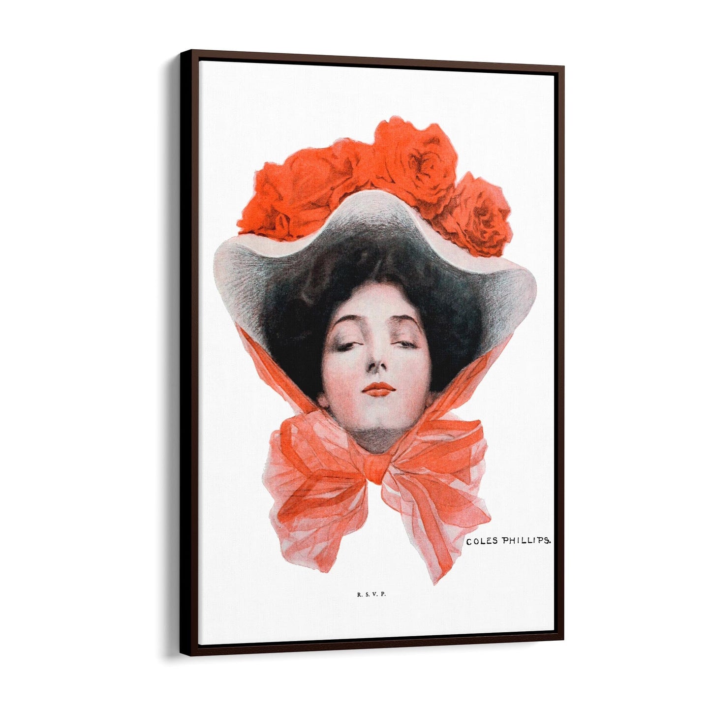 A Gallery of Girls "RSVP" 1911 | Framed Canvas Vintage Advertisement