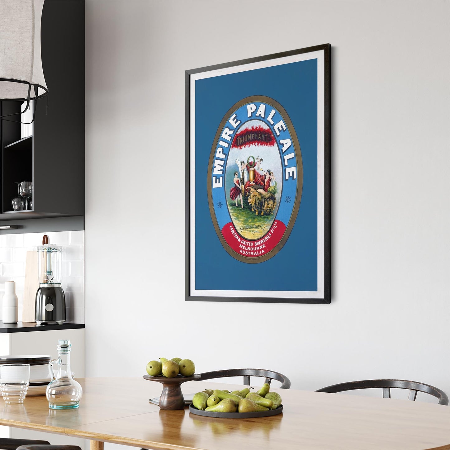 Empire Pale Ale, Melbourne Australia | Framed Vintage Beer Poster