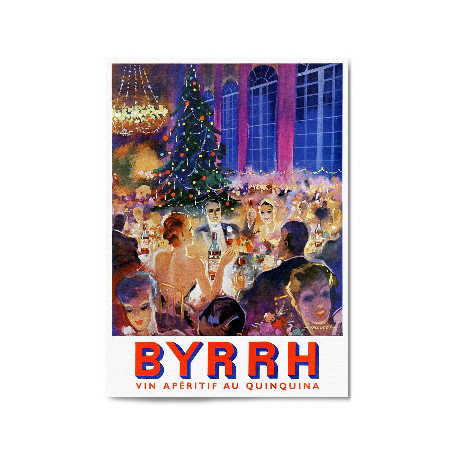 Festive Byrrh by Robert Falcucci | Framed Vintage Poster