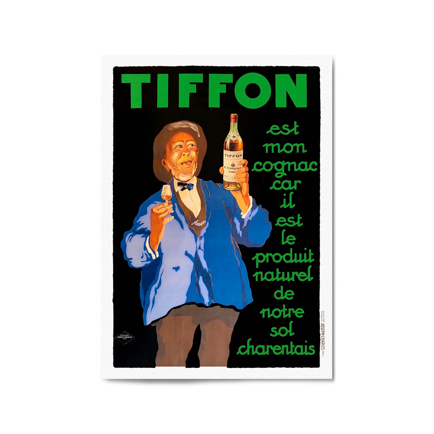 Tiffon Cognac French | Framed Vintage Drink Poster
