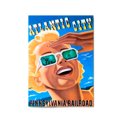 Atlantic City, United States of America | Framed Vintage Travel Poster