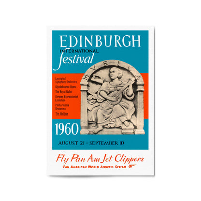 Edinburgh International Festival 1960, Scotland | Framed Vintage Travel Poster