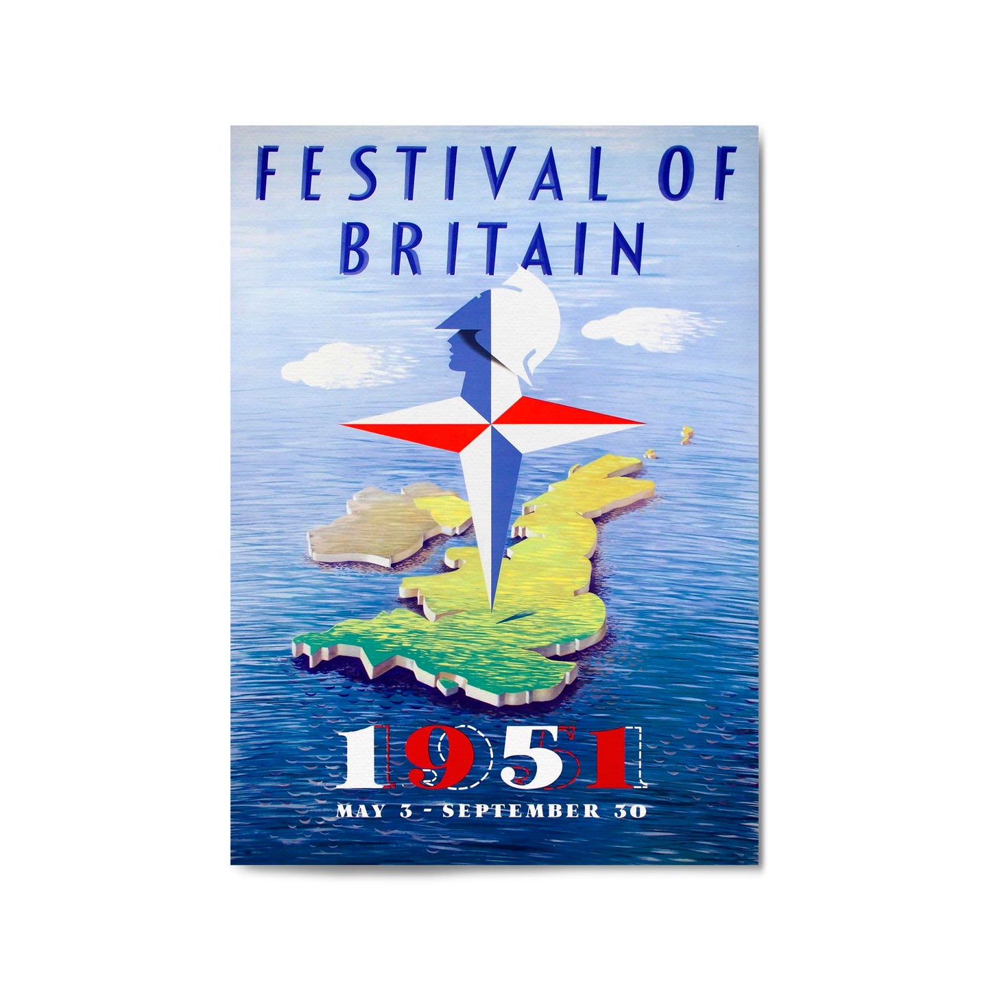 Festival of Britain | Framed Vintage Travel Poster